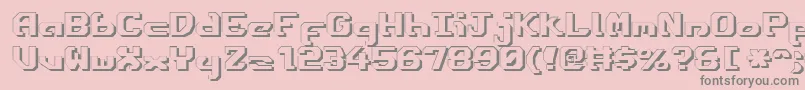 Ensignfs Font – Gray Fonts on Pink Background