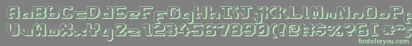 Ensignfs Font – Green Fonts on Gray Background