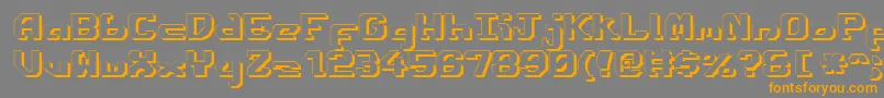 Ensignfs Font – Orange Fonts on Gray Background