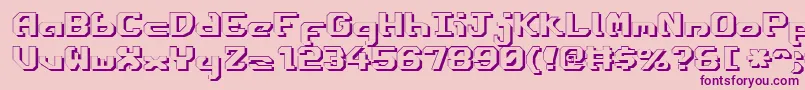 Ensignfs Font – Purple Fonts on Pink Background