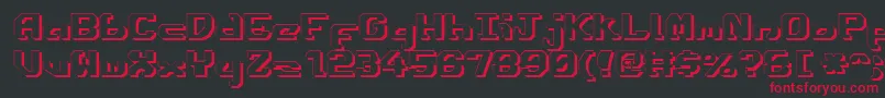 Ensignfs Font – Red Fonts on Black Background