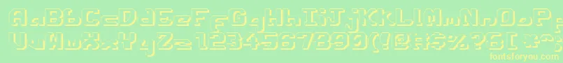Ensignfs Font – Yellow Fonts on Green Background