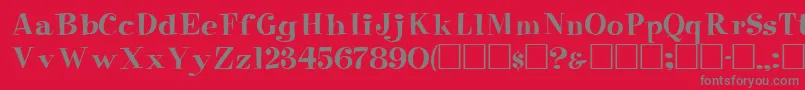 More about PixieRegular Font PixieRegular Font – Gray Fonts on Red Background