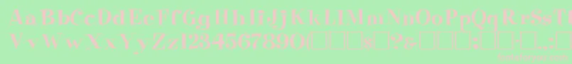 PixieRegular Font – Pink Fonts on Green Background