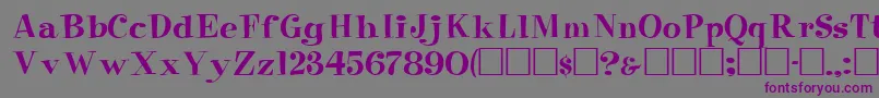 PixieRegular Font – Purple Fonts on Gray Background