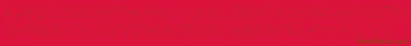 Filamentfivetwo Font – Brown Fonts on Red Background