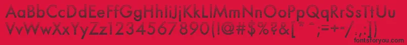 Neuro5Db Font – Black Fonts on Red Background