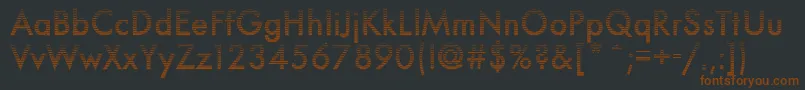 Neuro5Db Font – Brown Fonts on Black Background