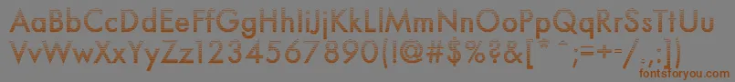 Neuro5Db-Schriftart – Braune Schriften auf grauem Hintergrund