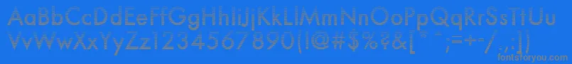 Neuro5Db Font – Gray Fonts on Blue Background