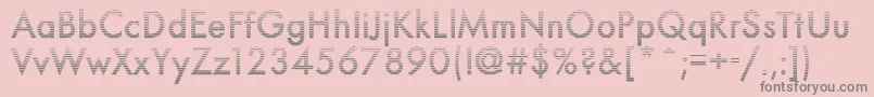 Neuro5Db Font – Gray Fonts on Pink Background