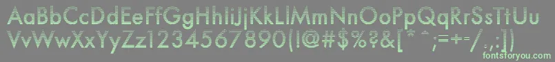 Neuro5Db Font – Green Fonts on Gray Background