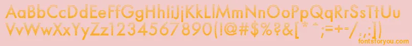 Neuro5Db Font – Orange Fonts on Pink Background