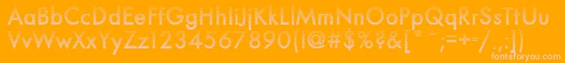 Neuro5Db Font – Pink Fonts on Orange Background
