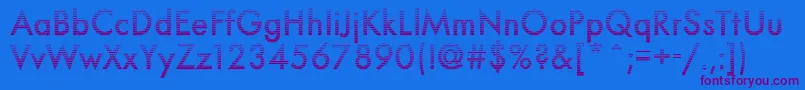 Neuro5Db Font – Purple Fonts on Blue Background