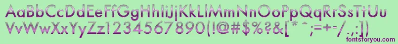 Neuro5Db Font – Purple Fonts on Green Background