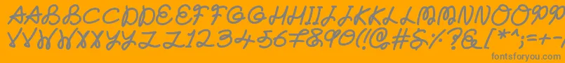 Шрифт Forever – серые шрифты на оранжевом фоне