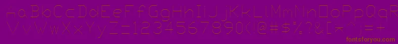 Proxy9 Font – Brown Fonts on Purple Background