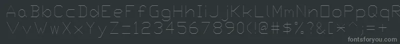 Шрифт Proxy9 – серые шрифты на чёрном фоне