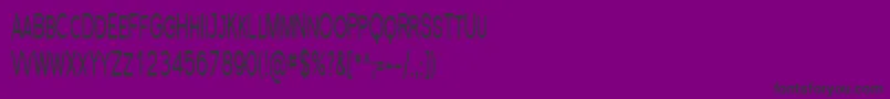 フォントSfflorencesanssccomp – 紫の背景に黒い文字