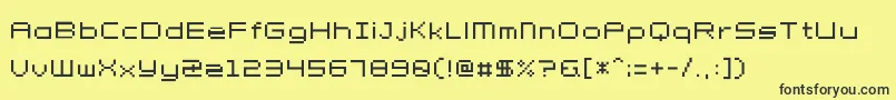 Petit Font – Black Fonts on Yellow Background