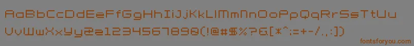 Petit Font – Brown Fonts on Gray Background