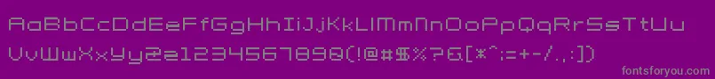 Petit Font – Gray Fonts on Purple Background