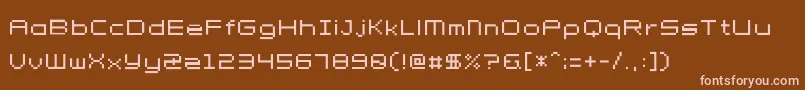 Petit Font – Pink Fonts on Brown Background