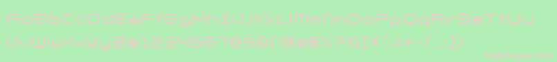 Petit Font – Pink Fonts on Green Background