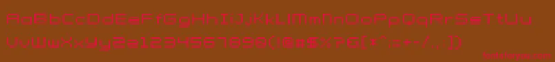 Petit Font – Red Fonts on Brown Background