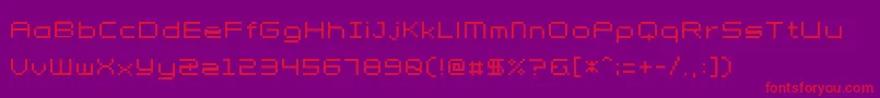 Petit Font – Red Fonts on Purple Background