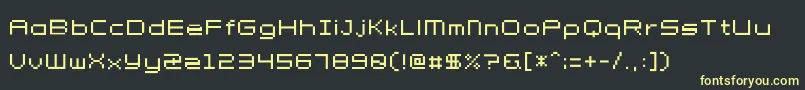 Petit Font – Yellow Fonts on Black Background