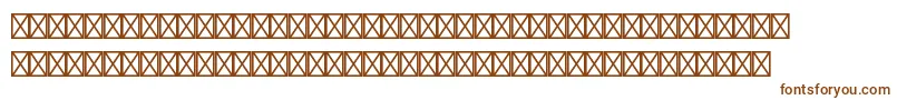 フォントEuromonostdBold – 白い背景に茶色のフォント