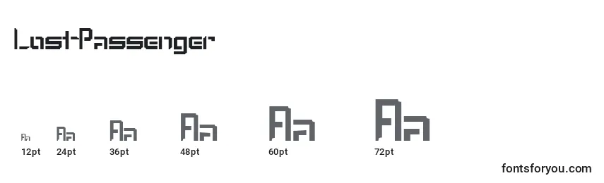 LostPassenger Font Sizes