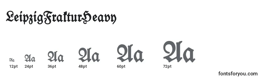 Размеры шрифта LeipzigFrakturHeavy