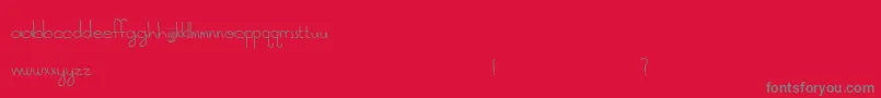 SkyMetropolis-Schriftart – Graue Schriften auf rotem Hintergrund