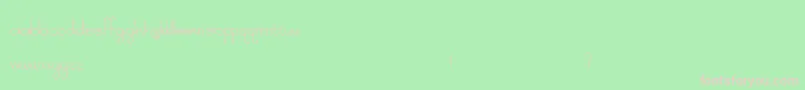 フォントSkyMetropolis – 緑の背景にピンクのフォント