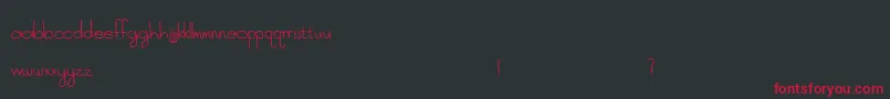 SkyMetropolis Font – Red Fonts on Black Background