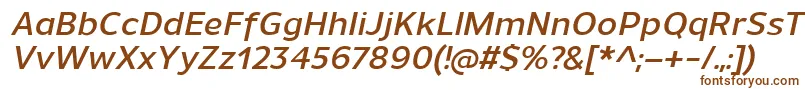 UnimanDemibolditalic Font – Brown Fonts