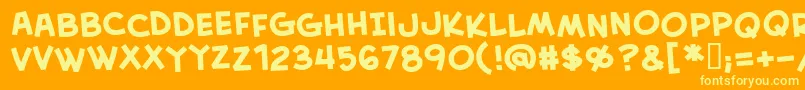fuente Creabbb – Fuentes Amarillas Sobre Fondo Naranja