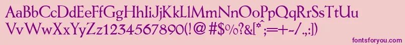 Подробнее о шрифте AerodbNormal Шрифт AerodbNormal – фиолетовые шрифты на розовом фоне