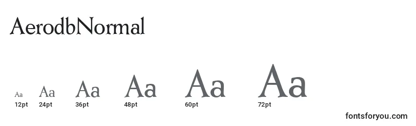 AerodbNormal Font Sizes