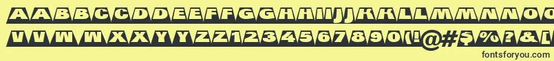 AGrotictitulcmswhv Font – Black Fonts on Yellow Background