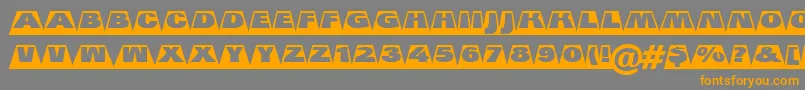 AGrotictitulcmswhv Font – Orange Fonts on Gray Background