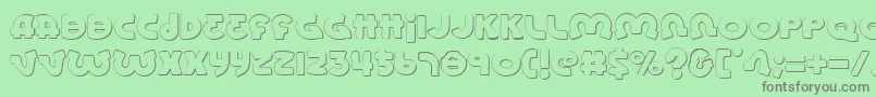 Lionels Font – Gray Fonts on Green Background