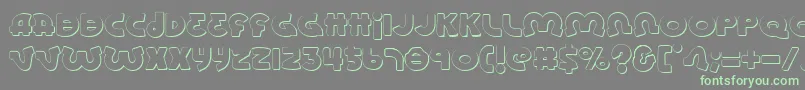 Lionels Font – Green Fonts on Gray Background