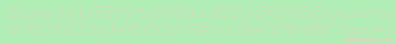 Lionels Font – Pink Fonts on Green Background