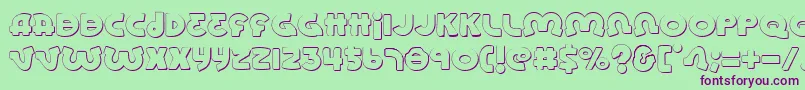 Lionels Font – Purple Fonts on Green Background