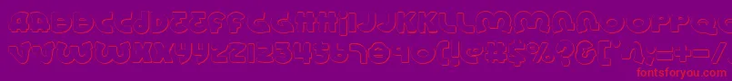 Lionels Font – Red Fonts on Purple Background