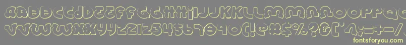 Lionels Font – Yellow Fonts on Gray Background